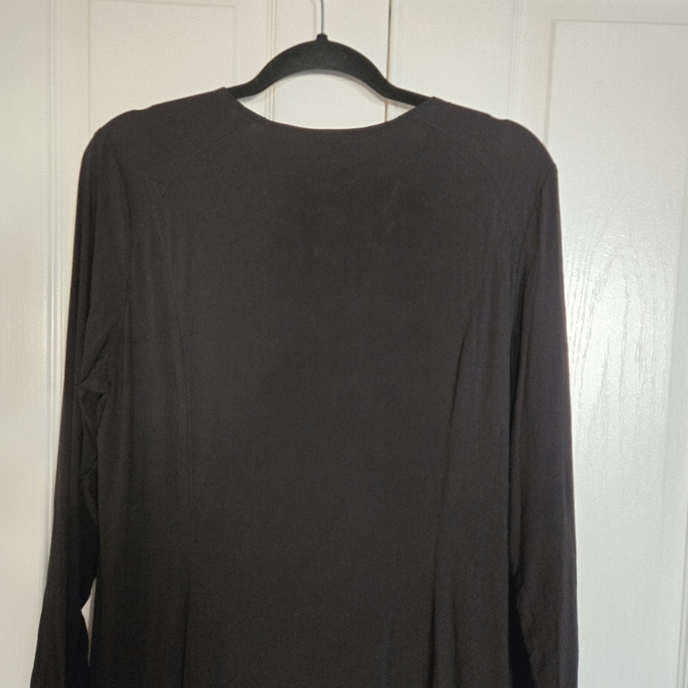 Shukr Clothing Women's Black 100% Rayon Maxi Long Dress Size Large - Picture 8 of 11